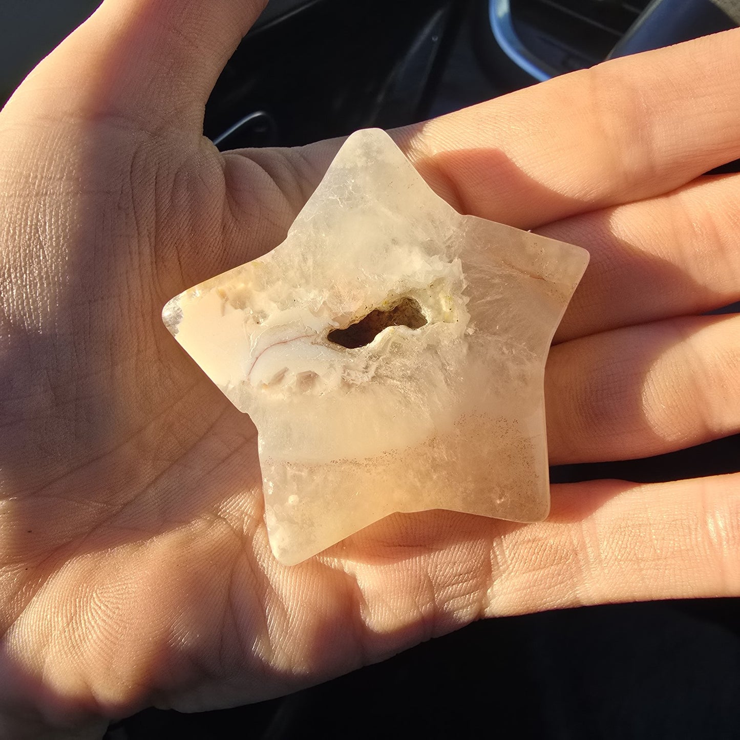 Flower Agate Crystal Star