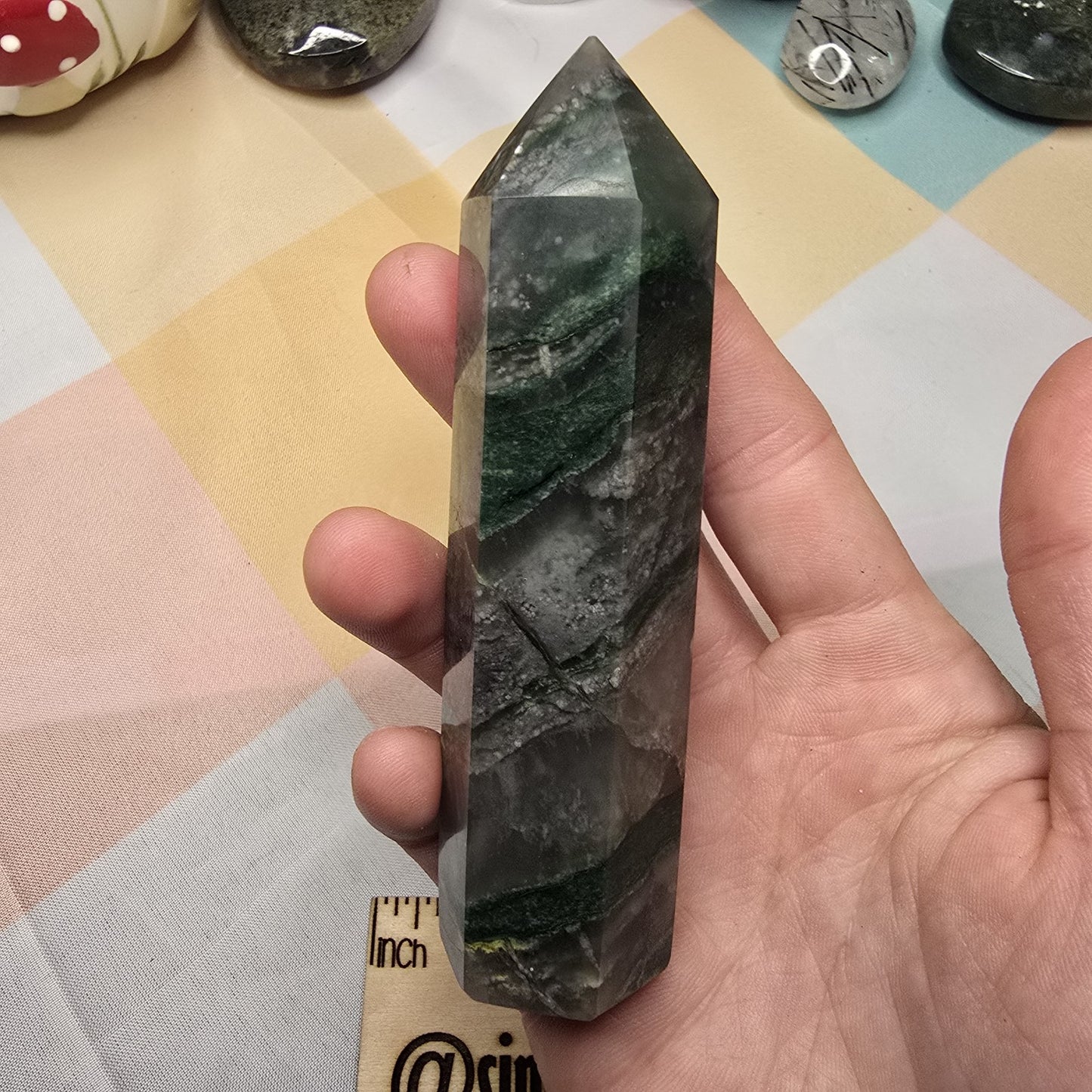 African Jade Crystal Tower