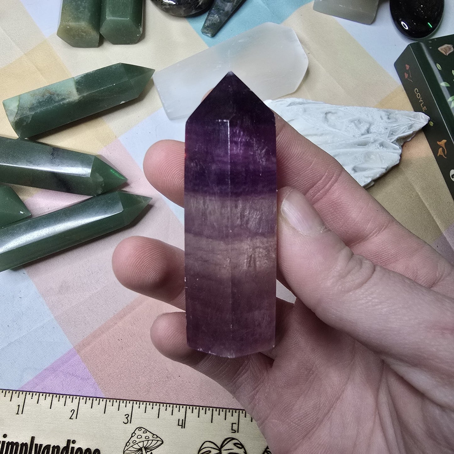 Fluorite Crystal Tower L