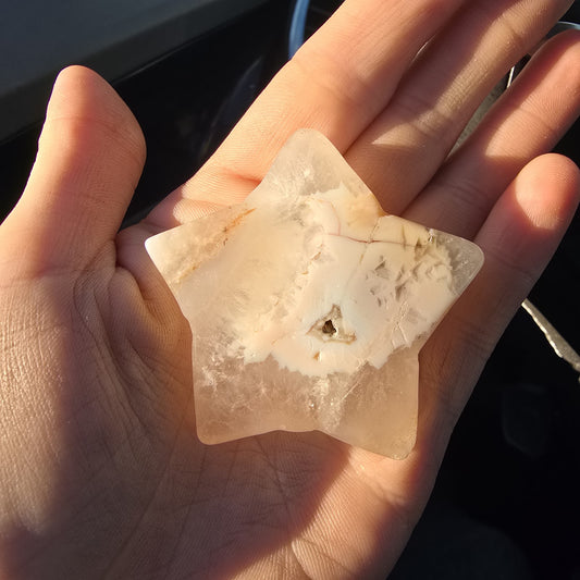Flower Agate Crystal Star