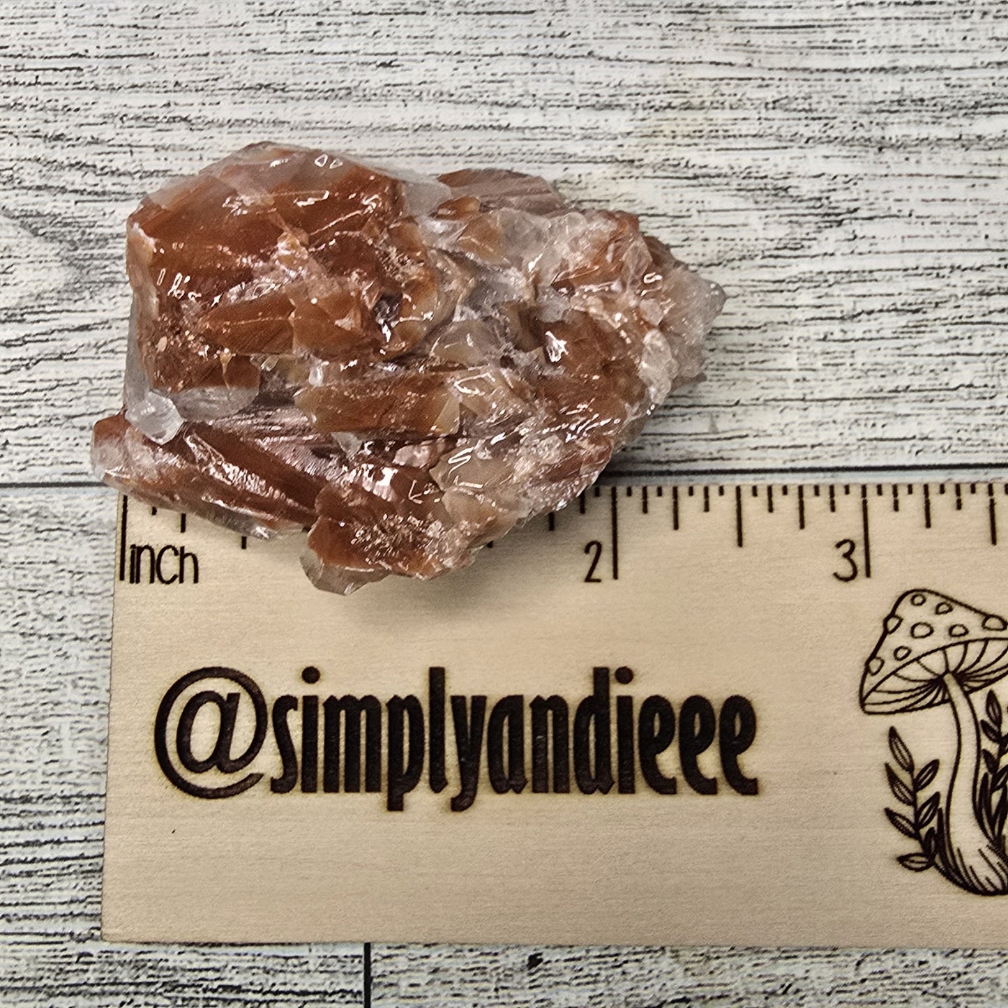 Red Calcite Crystal Chunk