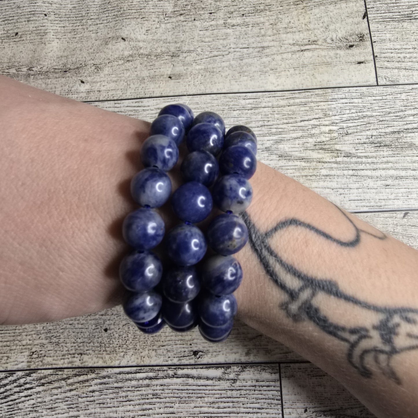 Sodalite Evil Eye Crystal Bracelet