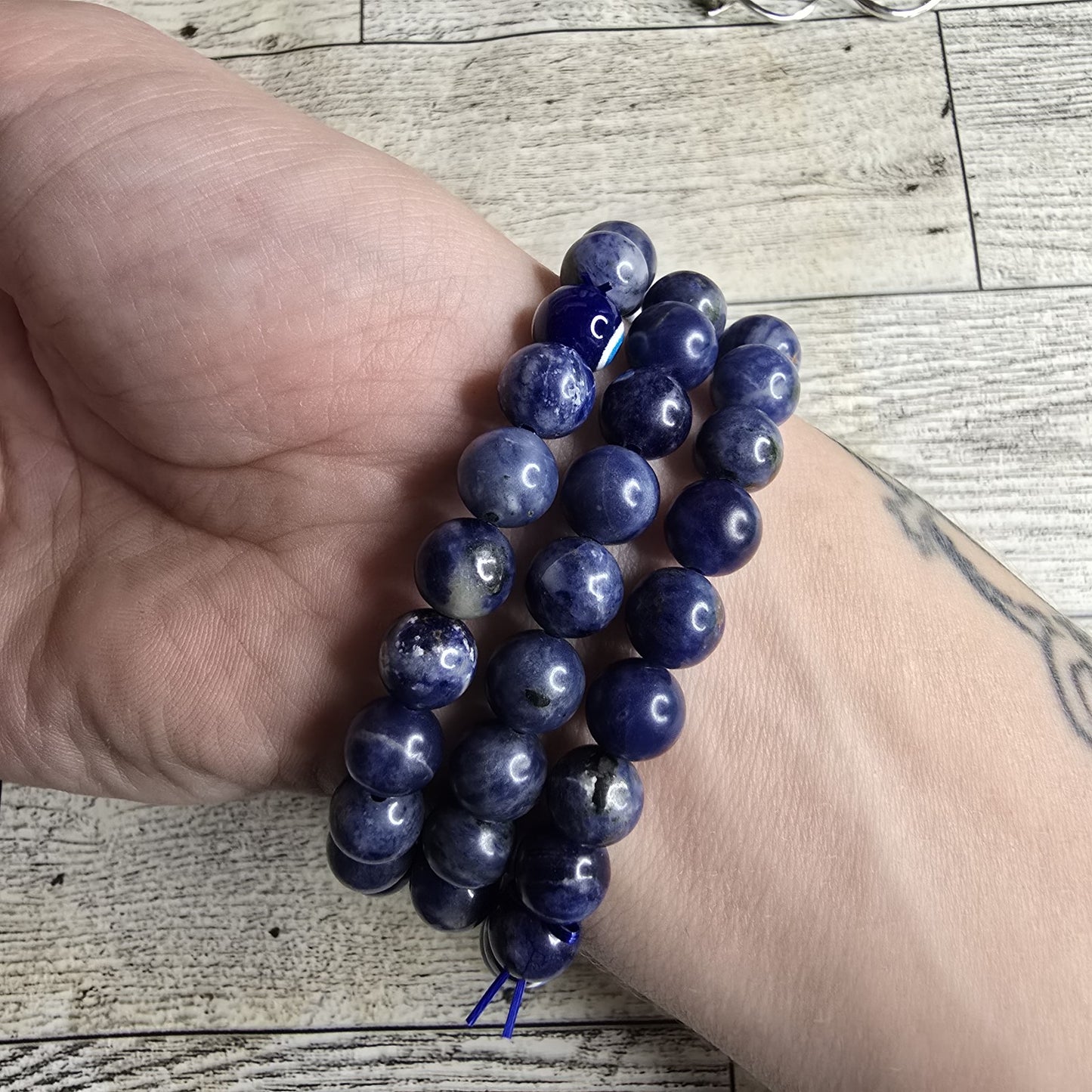 Sodalite Evil Eye Crystal Bracelet