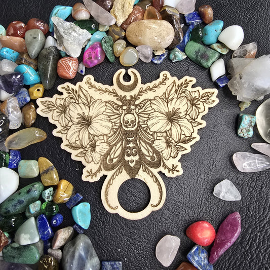 Death's-head hawkmoth Crystal Sphere Stand