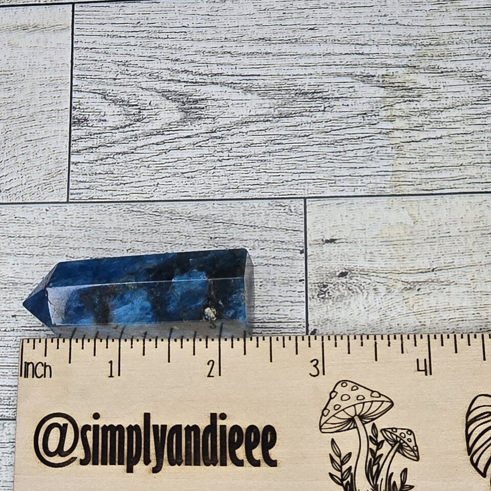 Blue Apatite Crystal tower point