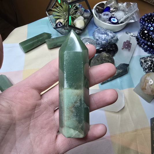 Green Aventurine Crystal Tower