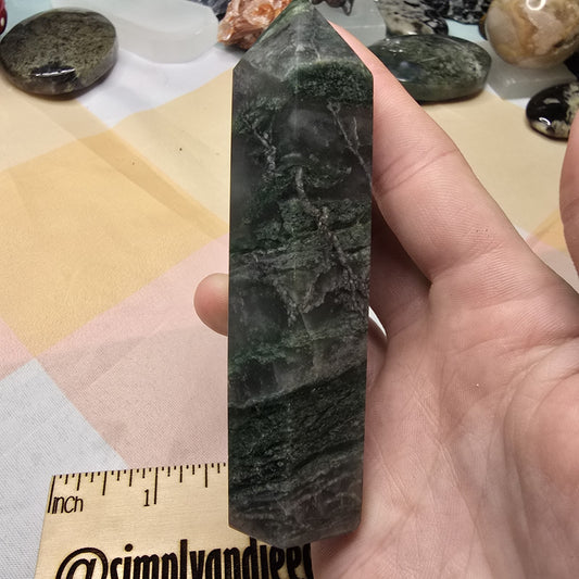 African Jade Crystal Tower