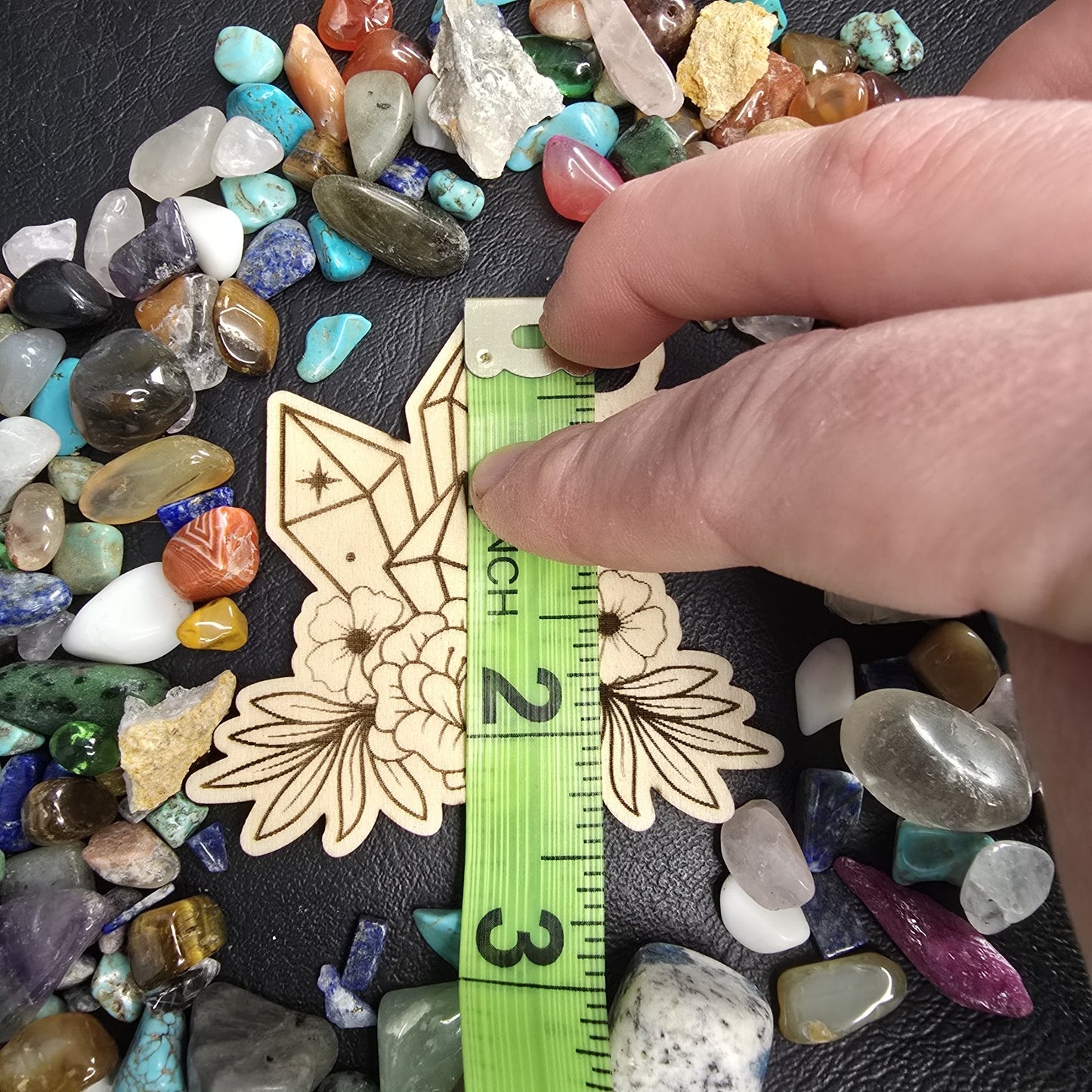 Wooden Crystal Sphere Stand