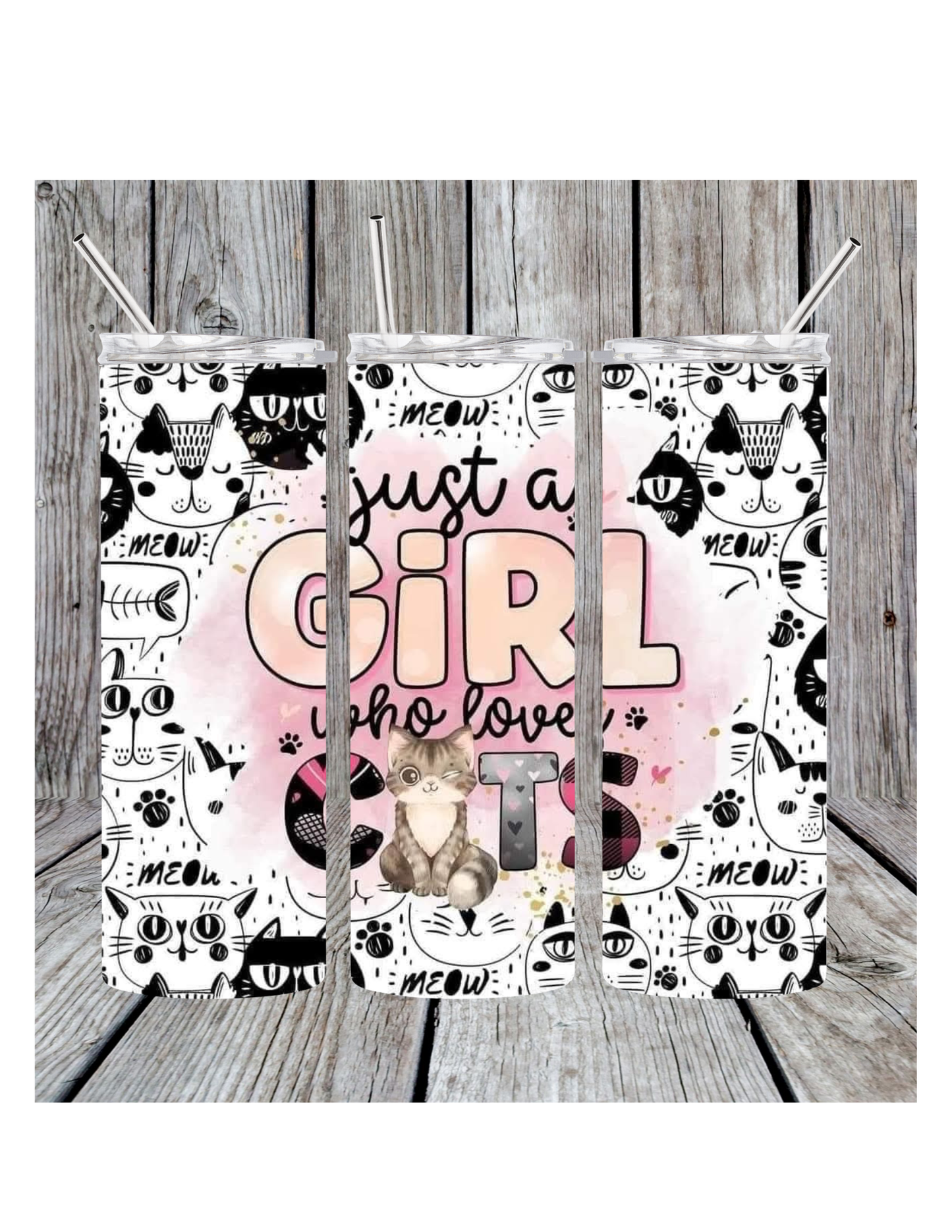 Just a girl who loves cats tumbler
