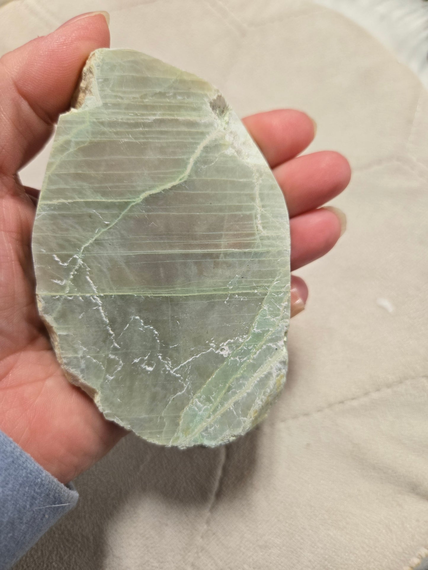 Green Moonstone slab