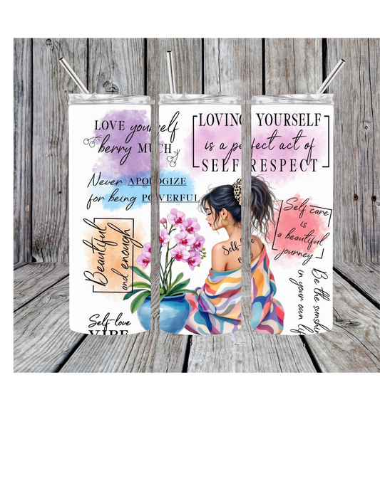 Love yourself tumbler