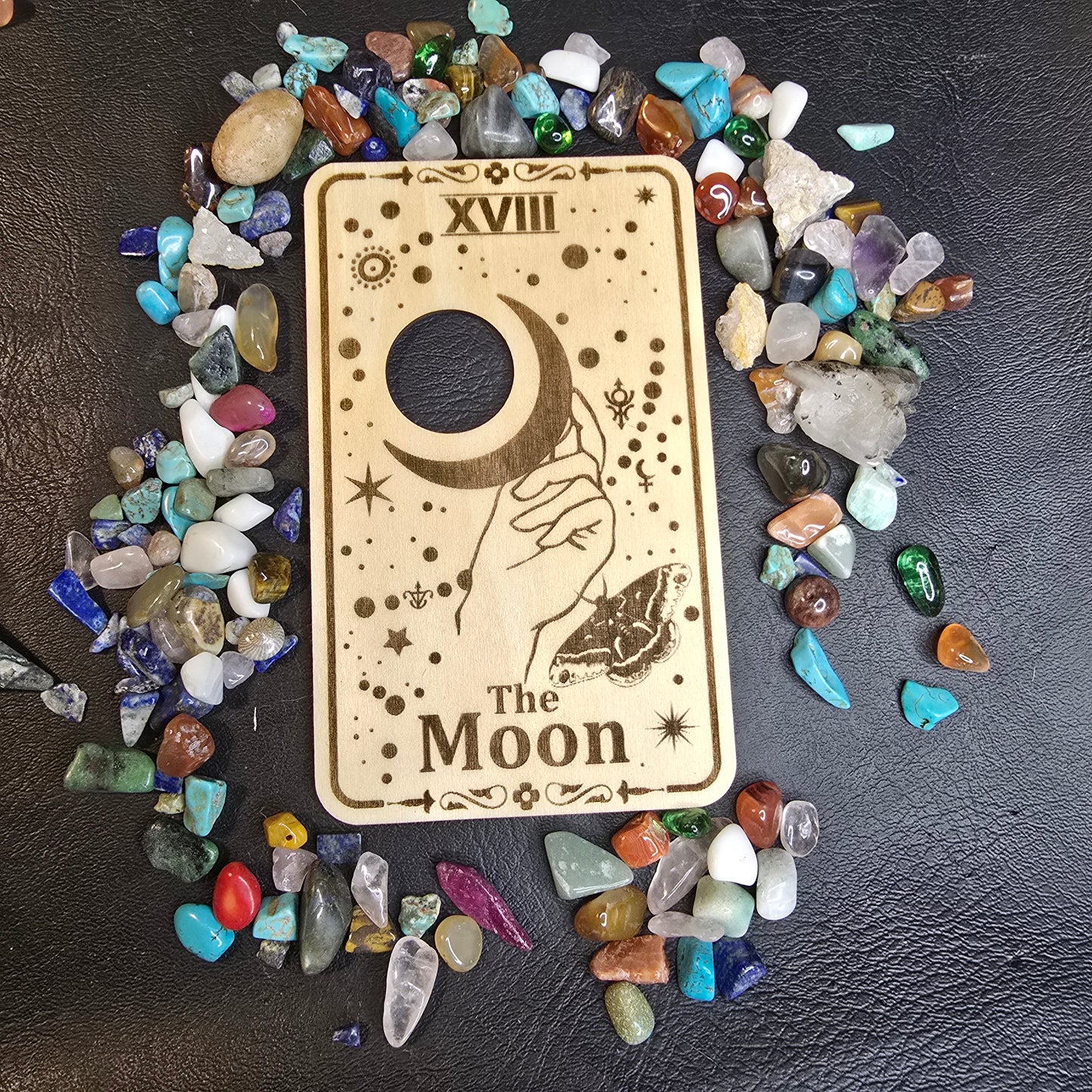 The Moon Tarot Card Sphere Stand