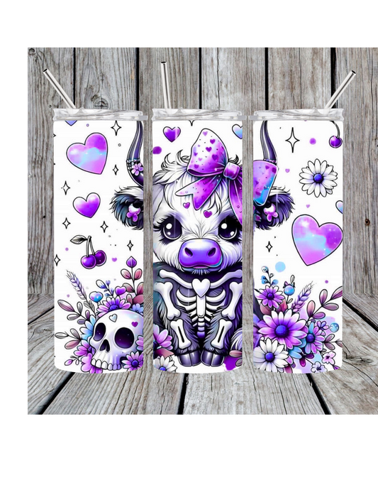 Halloween cow tumbler