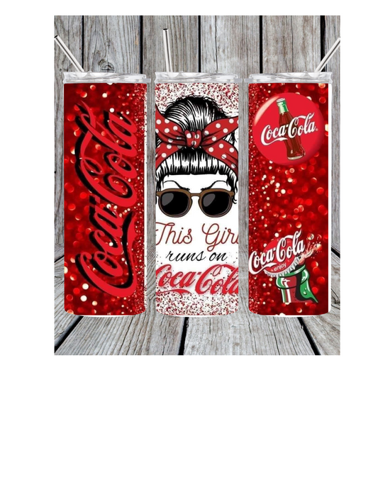 This girl loves Coca-Cola tumbler