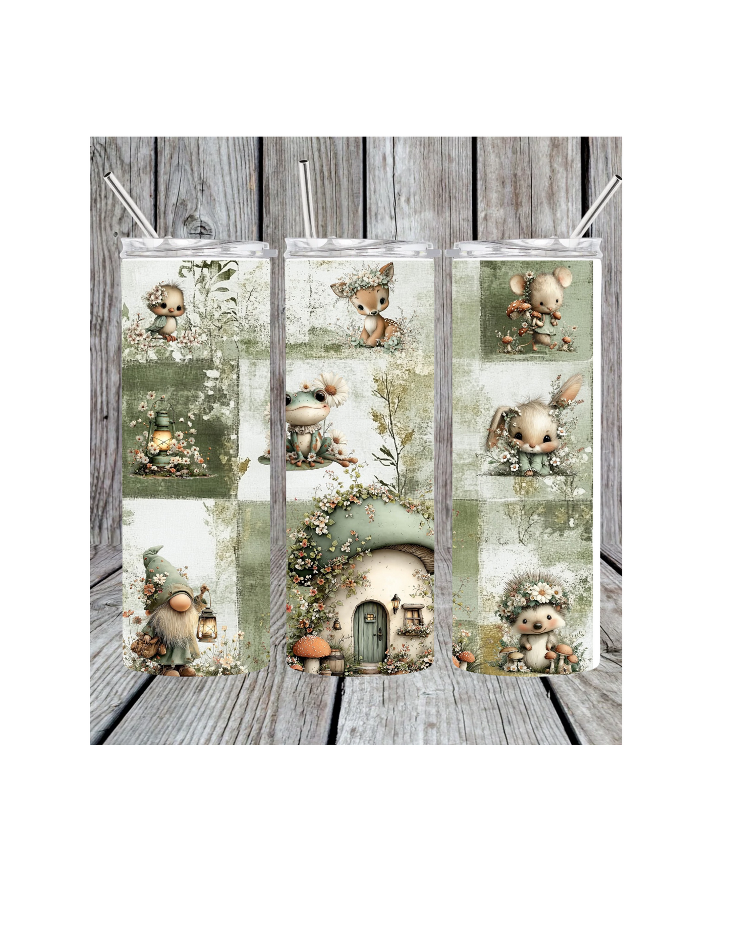 Green mushroom tumbler