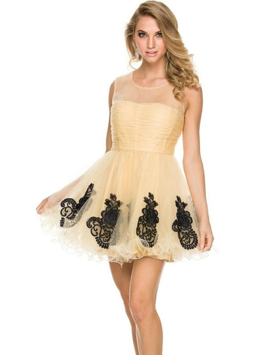 Tan party dress