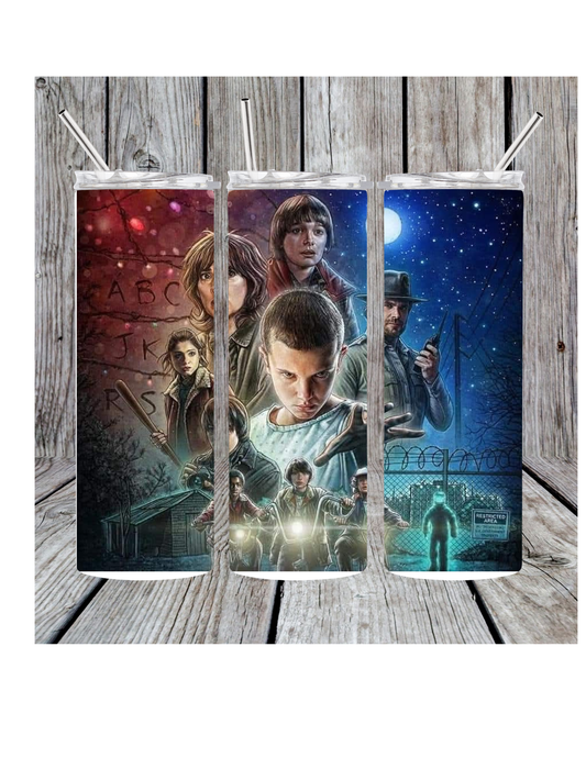 Stranger things tumbler