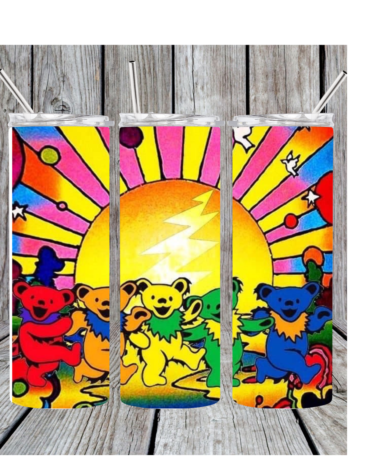 Grateful dead sun tumbler