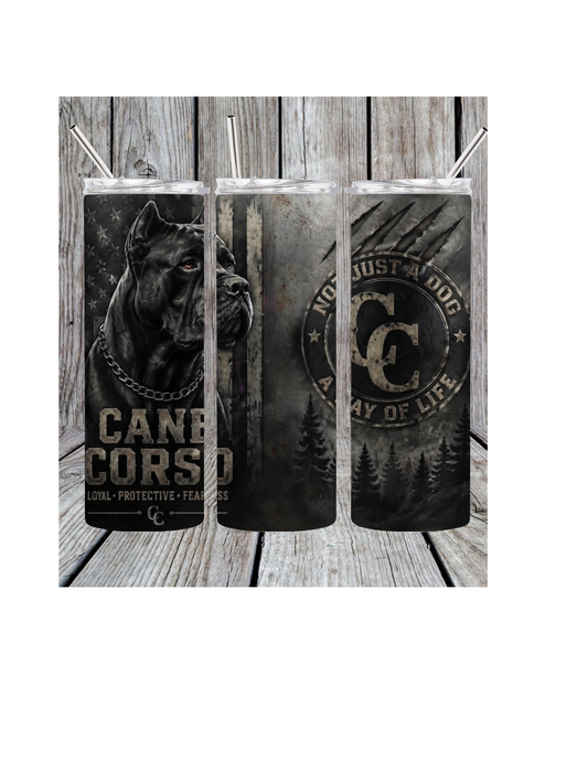Cane Corso tumbler