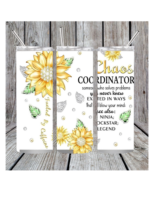 Chaos coordinator with flower tumbler