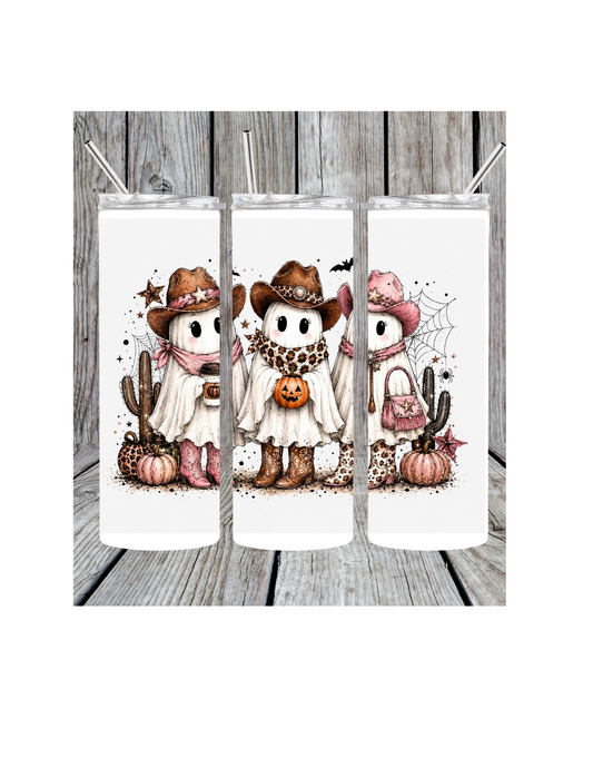 Cowboy ghost tumbler