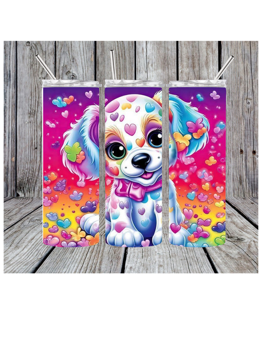Colorful dog tumbler