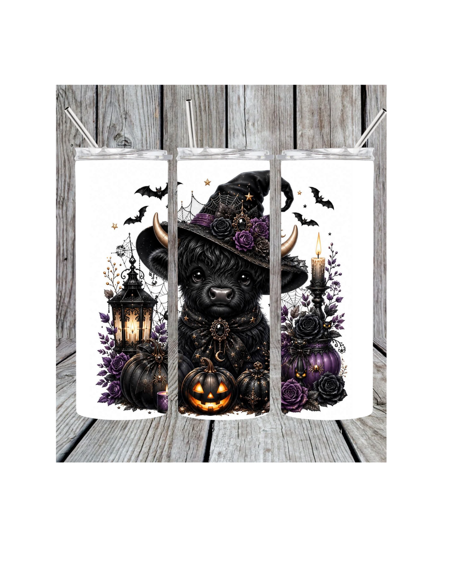 Spooky cow tumbler