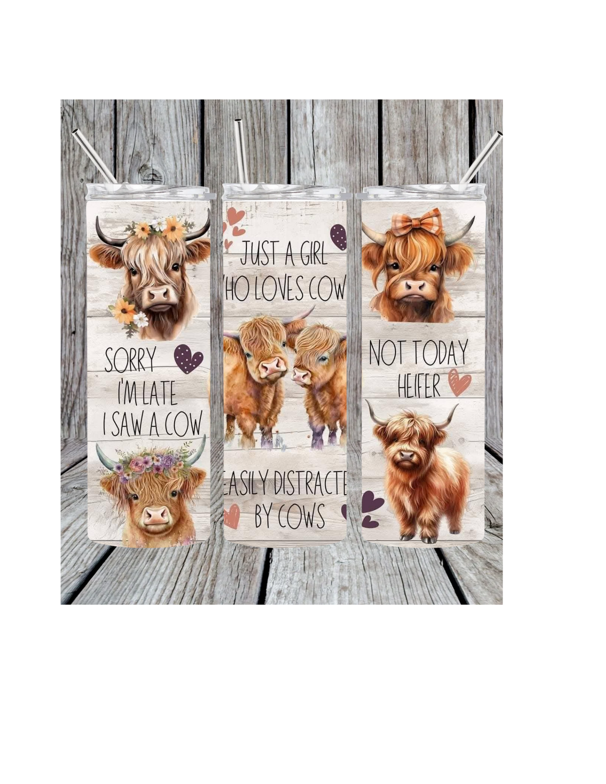 Just a girl who loves cows tumbler