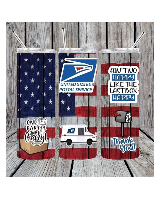Postal carrier tumbler