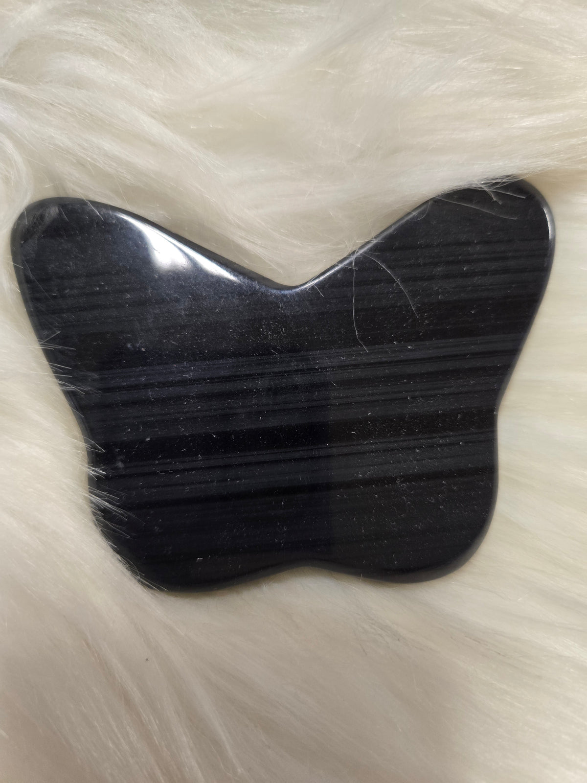 Black lace obsidian butterfly