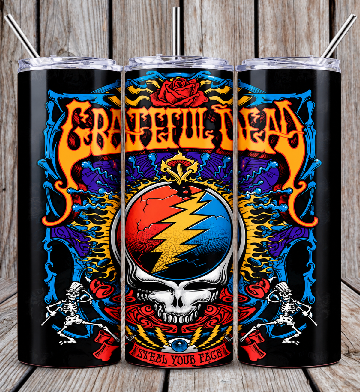 Grateful dead tumbler