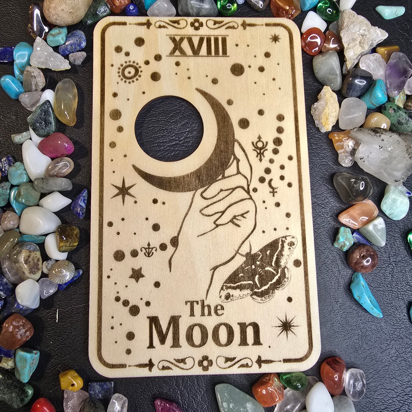 The Moon Tarot Card Sphere Stand