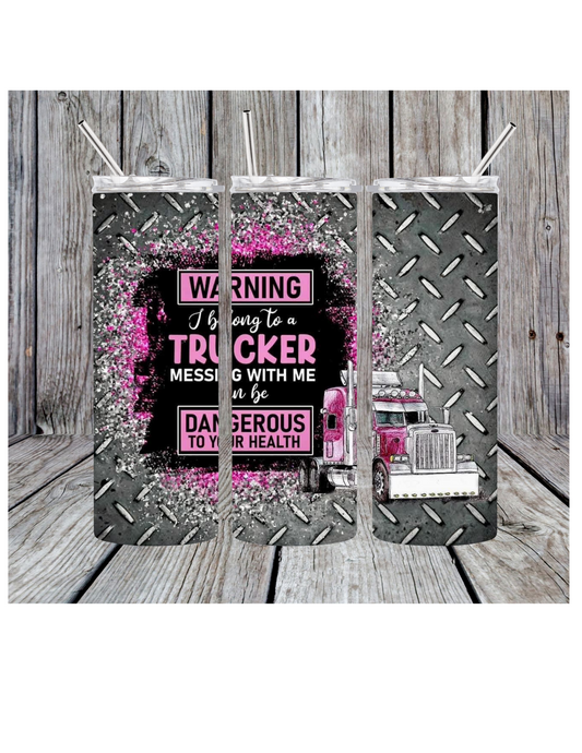 Trucker wife tumbler