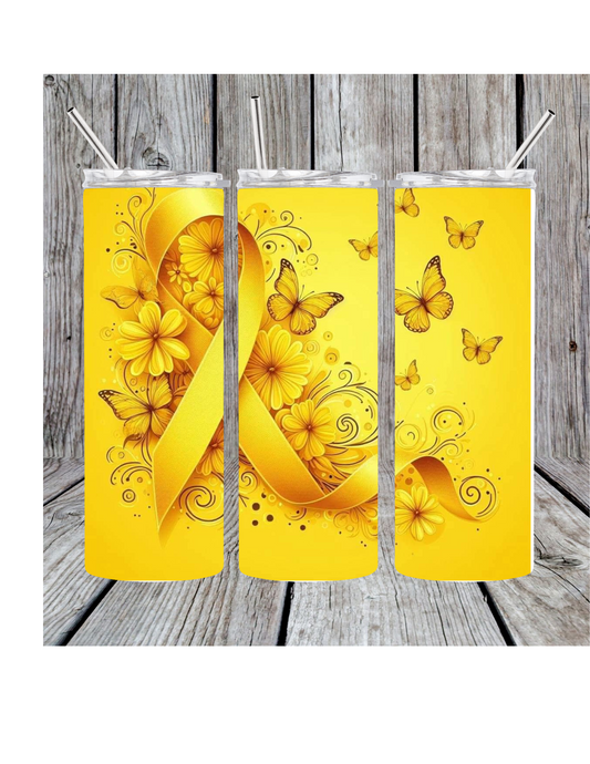 Childhood cancer tumbler