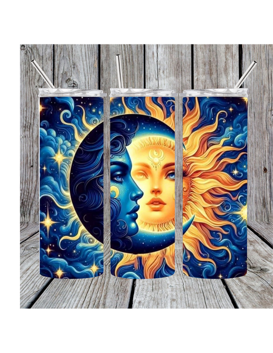 Moon and sun tumbler