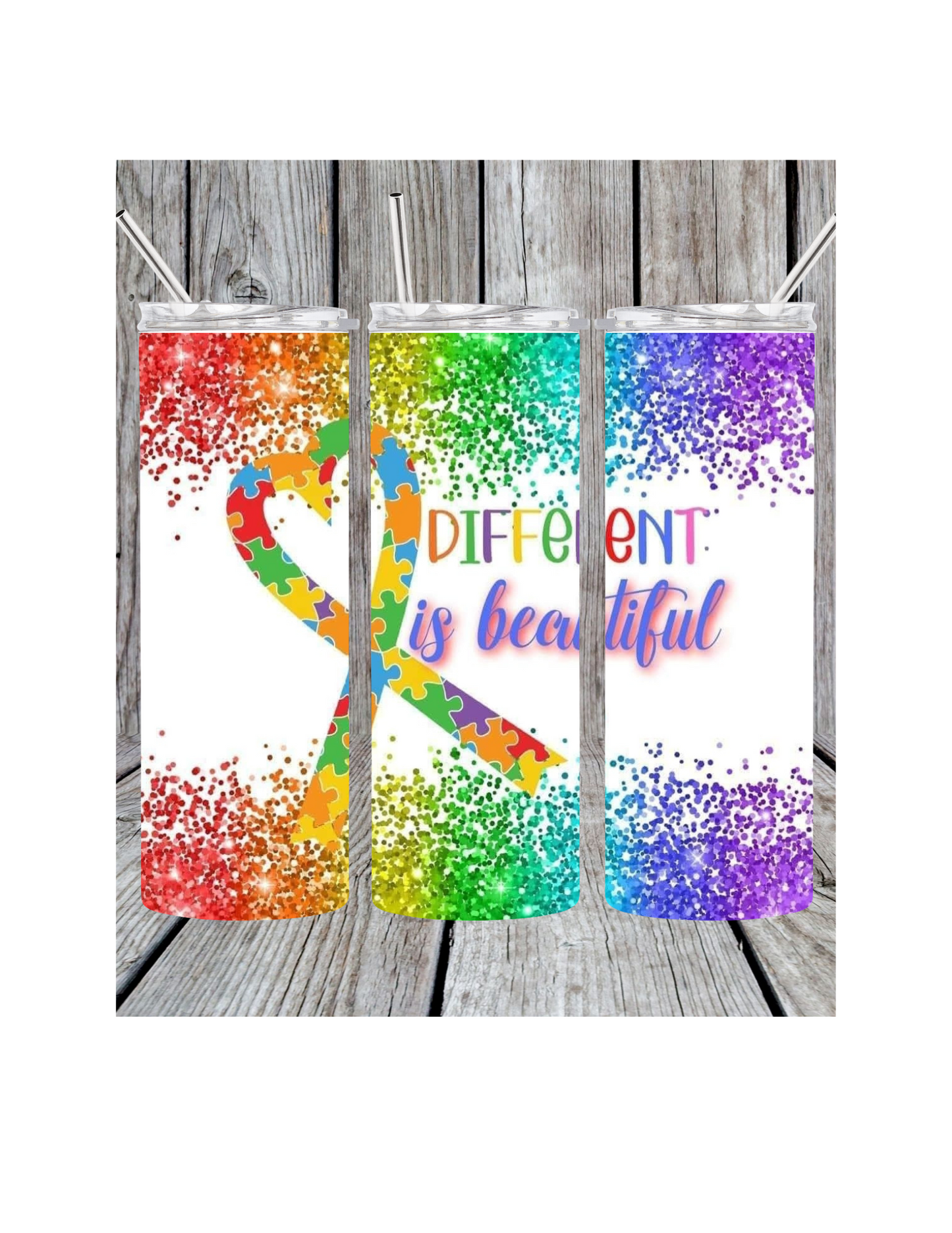 Different is beautiful tumbler