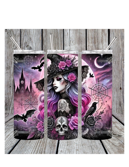 Purple witch tumbler