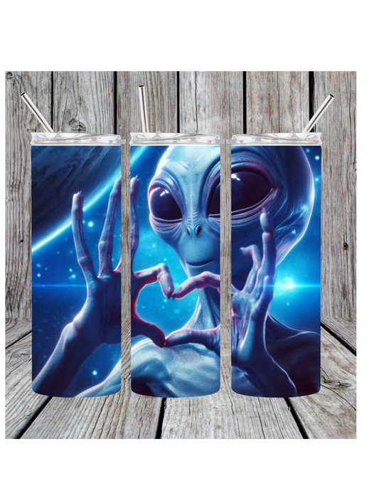 Alien love tumbler