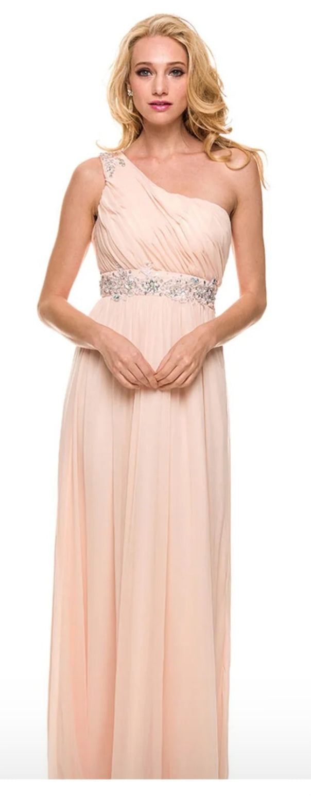 Tan formal dress