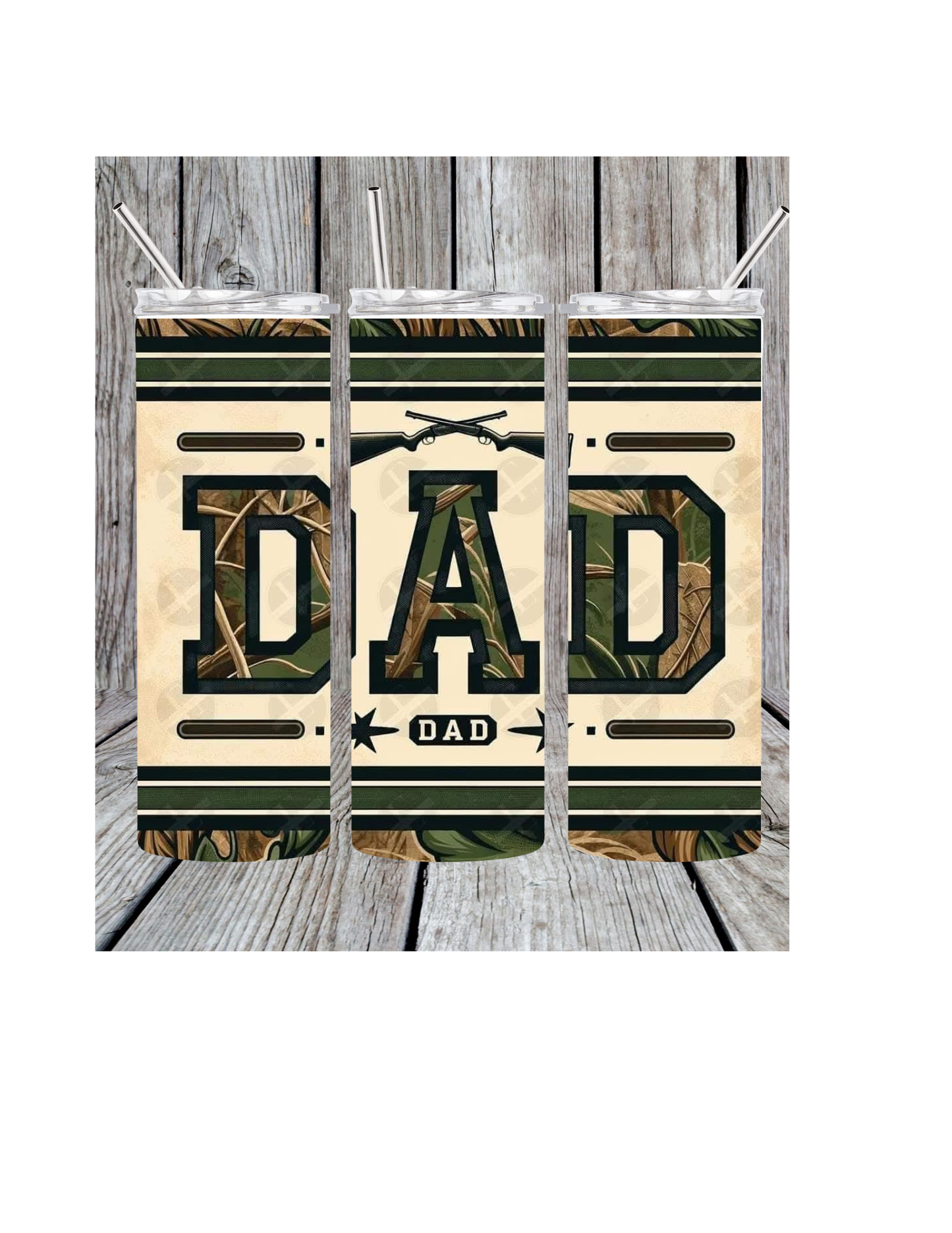Camo dad tumbler