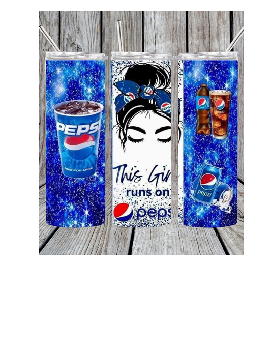 This girl loves pepsi tumbler