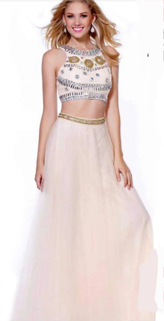 2pc blush dress