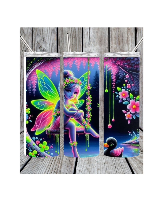 Neon fairy tumbler
