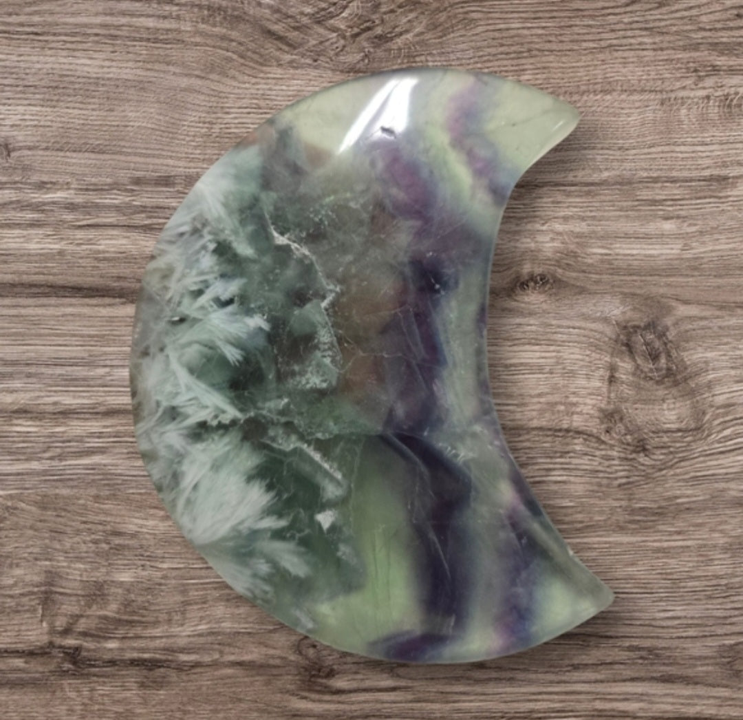 Flourite moon with stand