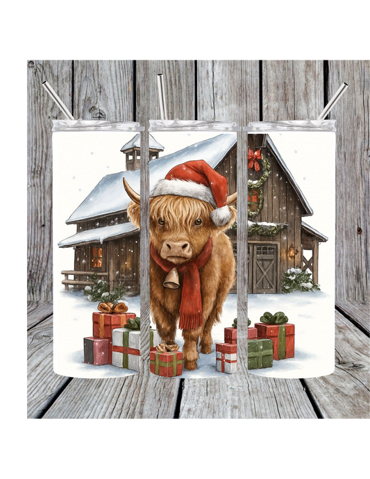 Winter cow tumbler