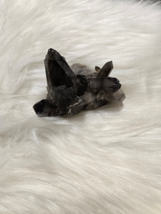 Raw Smoky quartz cluster