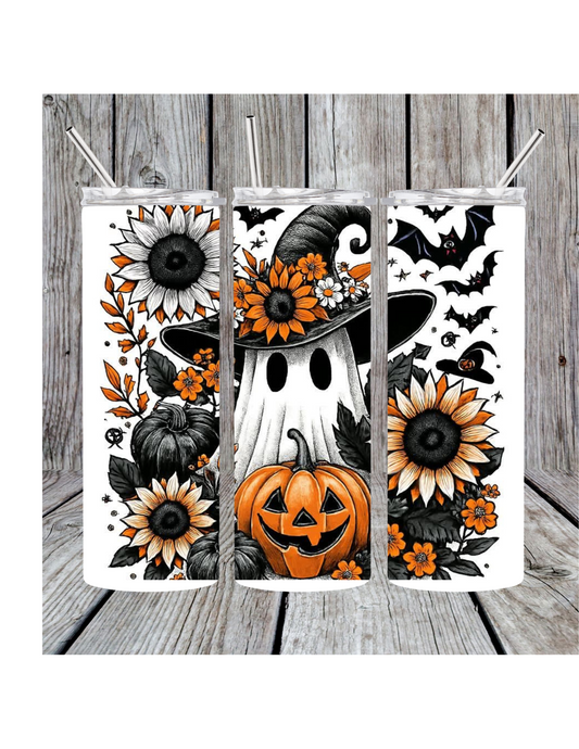 Fall ghost tumbler