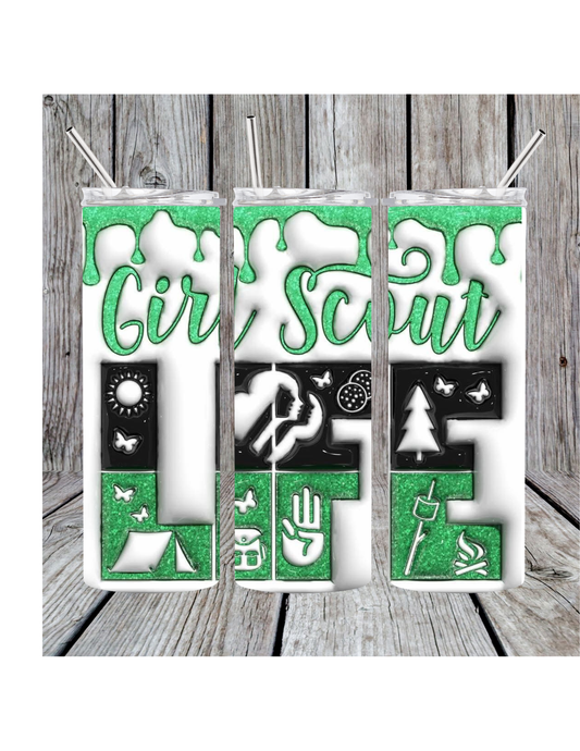 Girl scout life tumbler