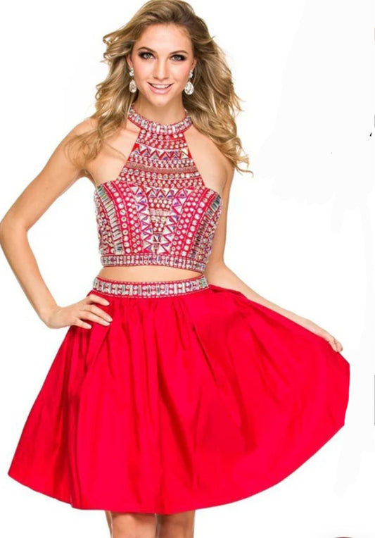 Red 2pc dress