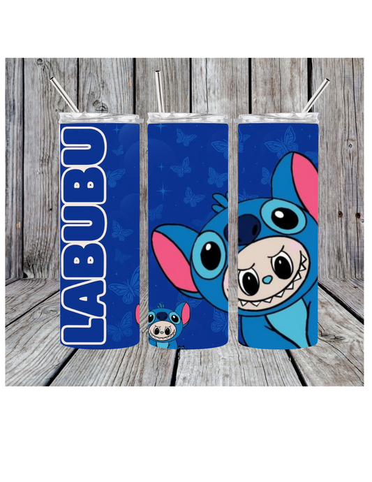 Labubu stitch tumbler